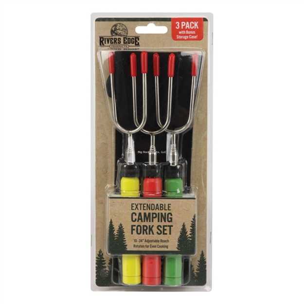 Picture of Rivers Edge Camp Fork Rotating - 3-Pack Blister