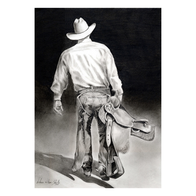 Picture of Rivers Edge Canvas Art 12In X 16In - Cowboy