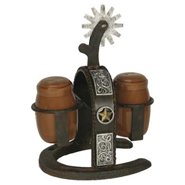 Picture of Rivers Edge Cast Iron Spur Salt And Pepper Shaker 1094