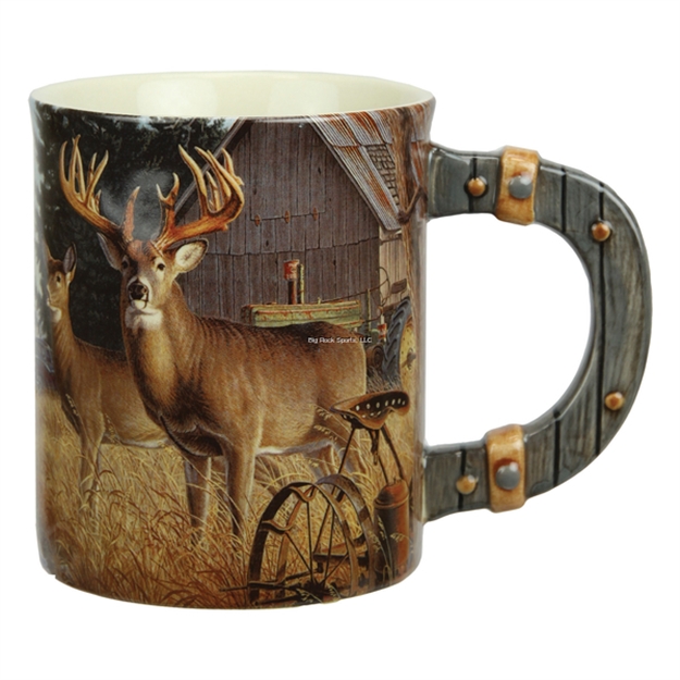 Picture of Rivers Edge Ceramic Mug 3D 15Oz - Deer/Farm