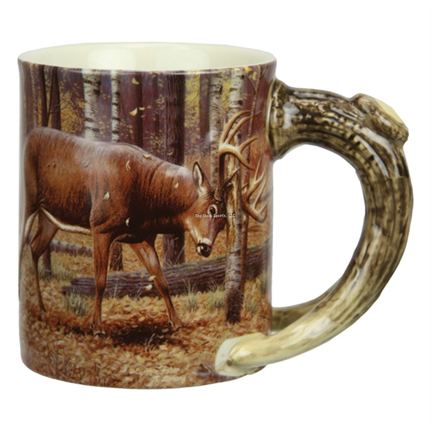 Picture of Rivers Edge Ceramic Mug 3D 15Oz - Deer Scene