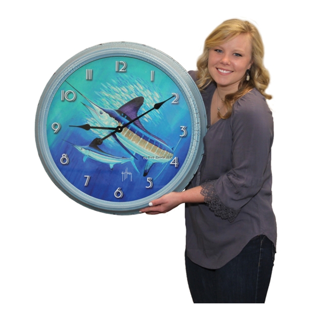 Picture of Rivers Edge Clock 25-Inch - Guy Harvey