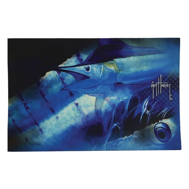Picture of Rivers Edge Door Mat Rubber 26In X 17In - Guy Harvey Marlin
