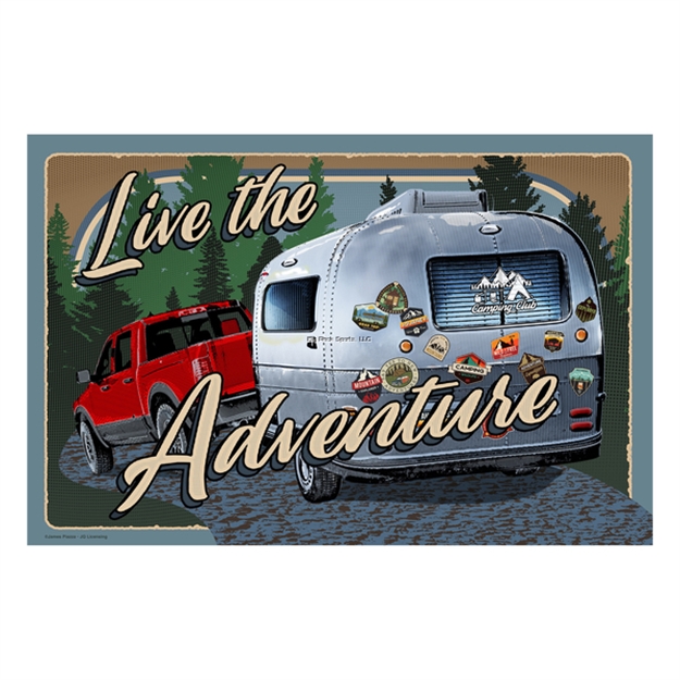 Picture of Rivers Edge Door Mat Rubber 26In X 17In, Live Adventure