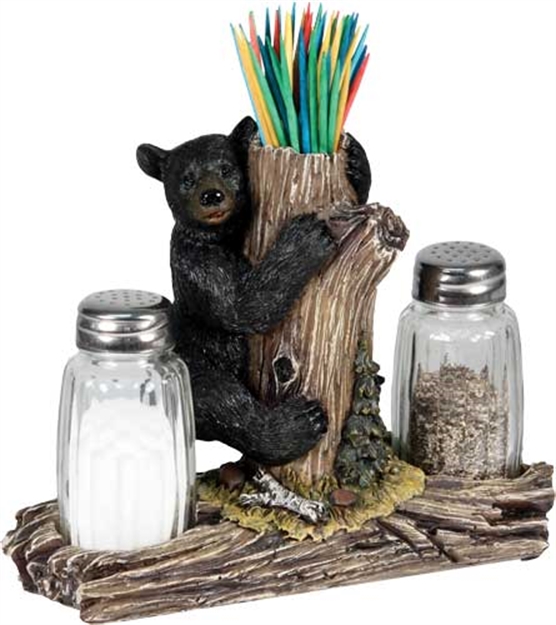 Picture of Rivers Edge Edge Bear Salt & Pepper Shakers & Toothpick Holder 534