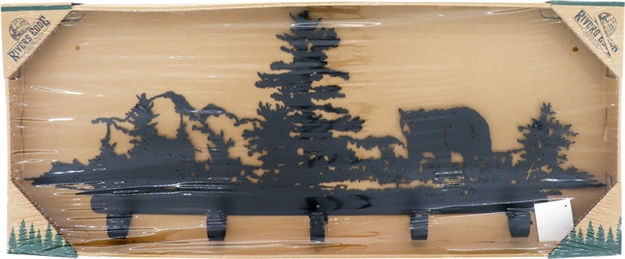 Picture of Rivers Edge Edge Bear Wall Mounted Laser Cut Metal Rack 2004