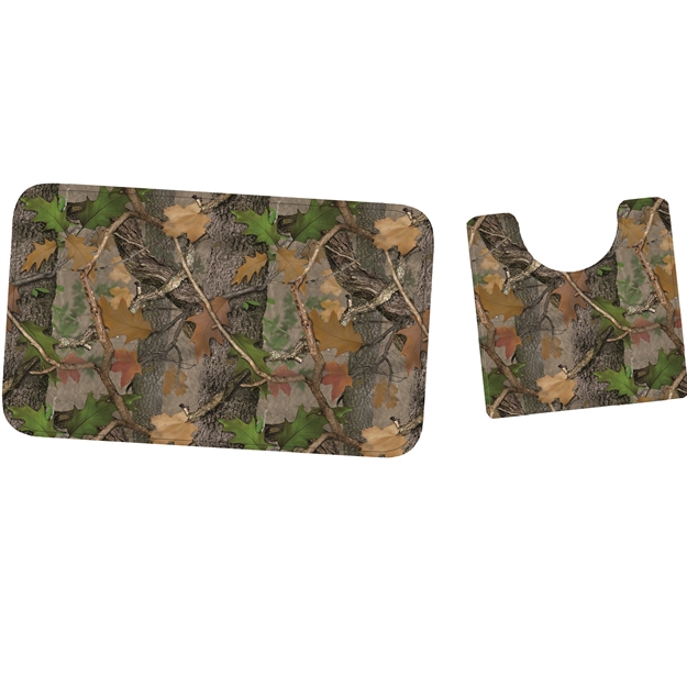Picture of Rivers Edge Fall Transition Camo Mat And Toilet Mat Set