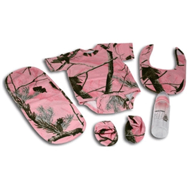 Picture of River's Edge Gifts Edge Baby Outfit 5-Pcs. Realtree Ap-Hd Pink Camo