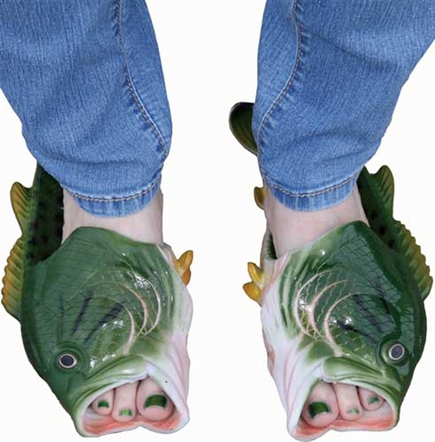 Picture of River's Edge Gifts Edge Bass Fish Sandals Adult Medium Size 10/10.5