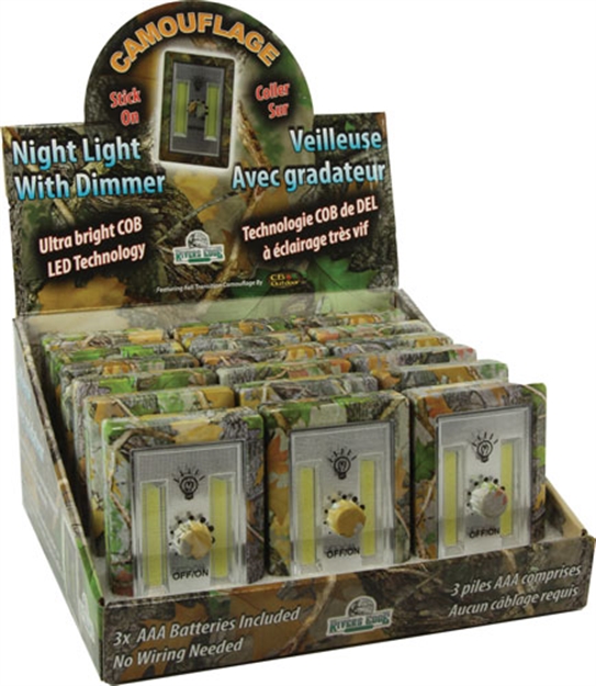 Picture of River's Edge Gifts Edge Camo Dimmer Light- Switch Cordless 150-180 Lumens
