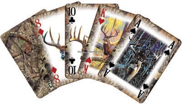 Picture of River's Edge Gifts Edge Display Playing Cards 12-Pk Whitetail Deer 1549