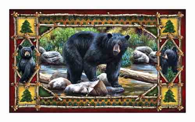 Picture of River's Edge Gifts Edge Door Mat 18"X30" Bear