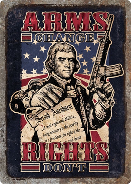 Picture of River's Edge Gifts Edge Embossed Sign 12"X17" "Arms Change"