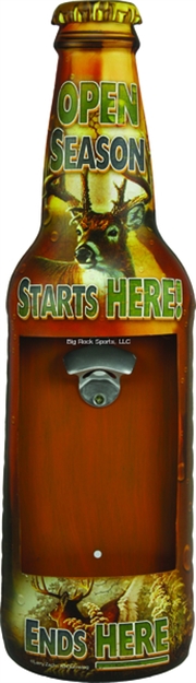 Picture of River's Edge Gifts Edge Metal Wall Mount Bottle Opener Open Season 24"