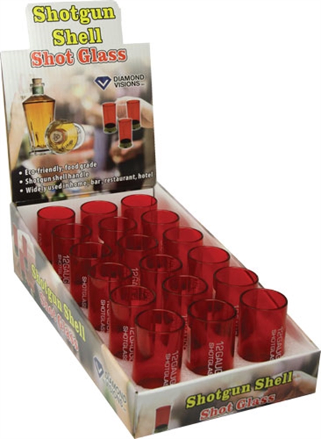 Picture of River's Edge Gifts Edge Red Shotshell Shotglasses 18 Per Display