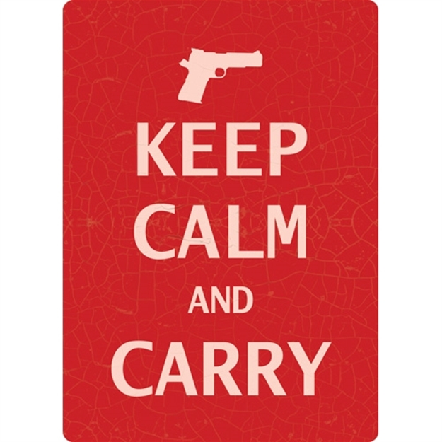 Picture of River's Edge Gifts Edge Sign 12"X17" "Keep Calm And Carry"