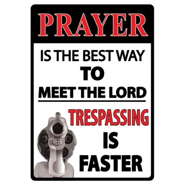 Picture of River's Edge Gifts Tin Sign 12In X 17In - Prayer The Best Way 1496