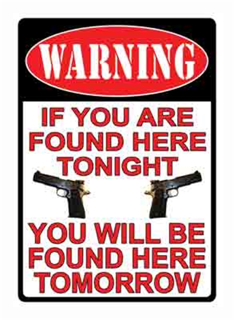 Picture of River's Edge Gifts Edge Sign 12"X17" "Warning IF You're Found Here" 1501 643323150108