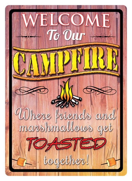 Picture of River's Edge Gifts Edge Sign 12"X17" "Welcome TO Our Campfire" 1492 643323149201