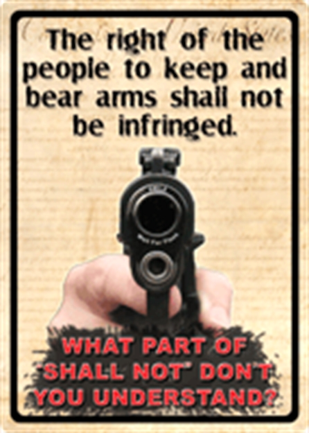 Picture of River's Edge Gifts Edge Sign "The Right TO Keep And Bear Arms.." 12"X17" 1528 643323152805