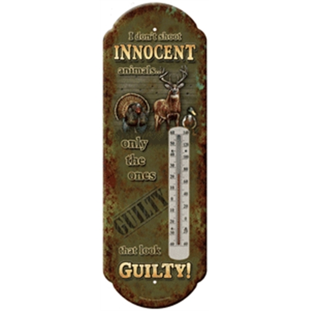 Picture of River's Edge Gifts Edge Thermometer "I Don't Shoot Innocent Animals"