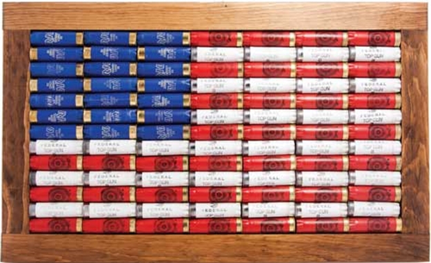 Picture of River's Edge Gifts Edge Wall Hanging 22"X13" Shotshell Flag