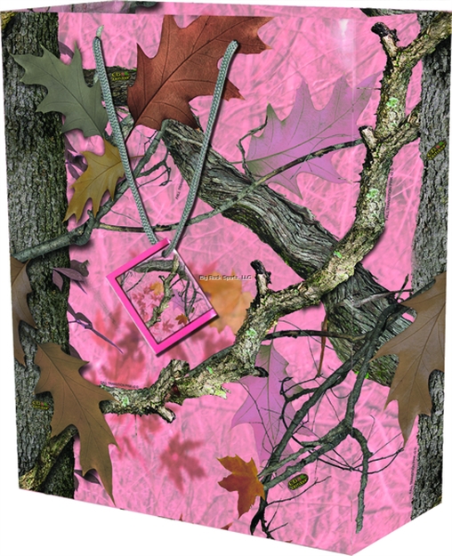 Picture of River's Edge Gifts Gift Bag Medium - Camo Pink
