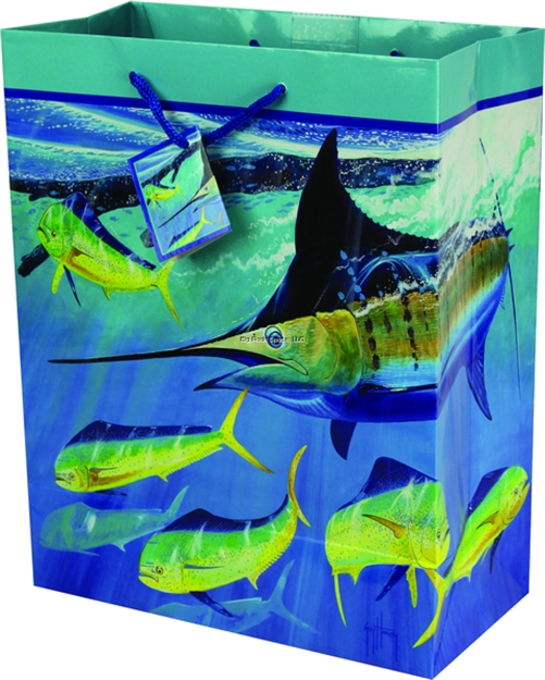 Picture of River's Edge Gifts Gift Bag Medium - Marlin/Dorado