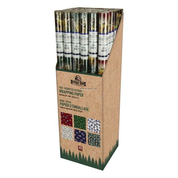 Picture of River's Edge Gifts Gift Wrap - Fishing Assortment