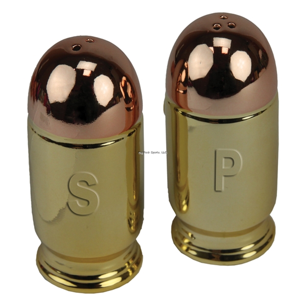 Picture of River's Edge Gifts Edge Pistol Cartridge Shaped Salt & Pepper Shakers 2067