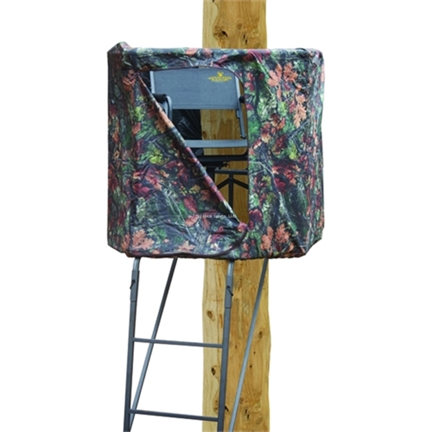 Picture of River's Edge Gifts Spin Shot 1 Man Ladder Stand 300Lb Capacity Swivel Seat Rotates 360Deg Extra Large Platform