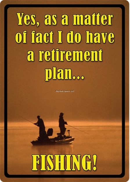 Picture of River's Edge Gifts Tin Sign 12" X 17" - Retirement