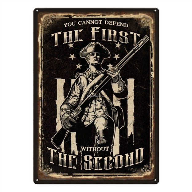 Picture of River's Edge Gifts Edge Embossed Sign 12"X17" "First Ammendment" 2253