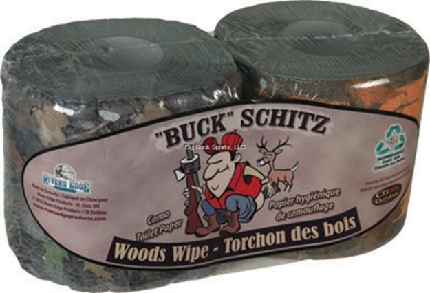 Picture of River's Edge Gifts Toilet Paper 2-Pack - Green And Orange Camo