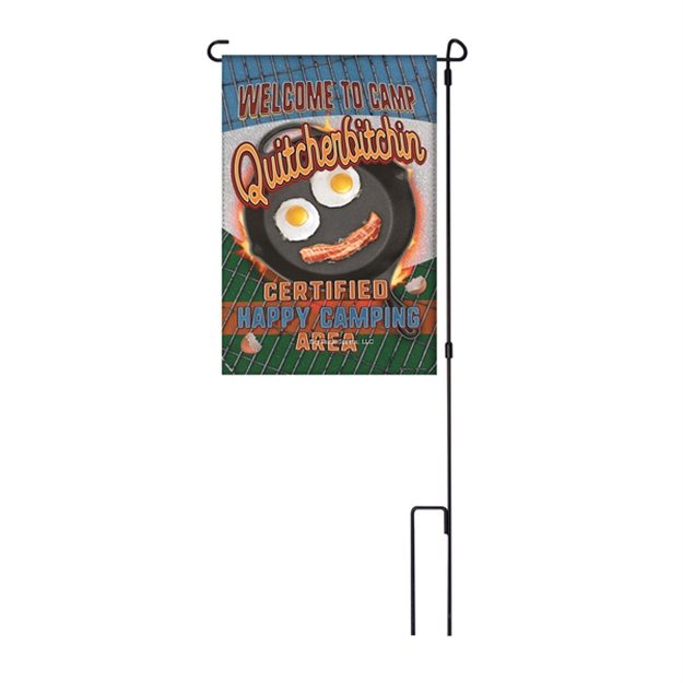 Picture of Rivers Edge Lawn Flag 14In X 22In With Pole - Camp Quitcher
