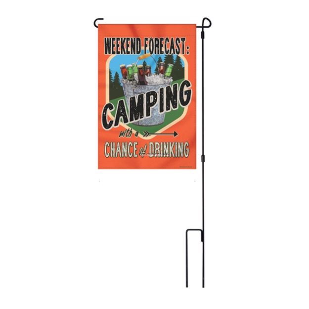 Picture of Rivers Edge Lawn Flag 14In X 22In With Pole - Forecast Camping