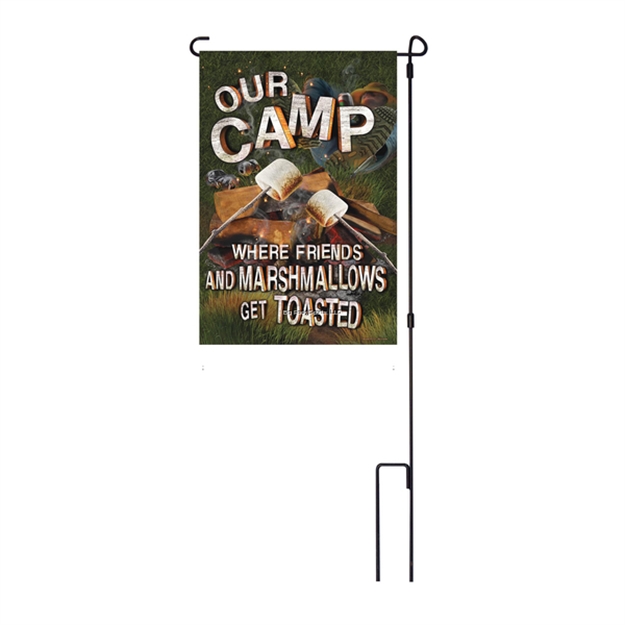 Picture of Rivers Edge Lawn Flag 14In X 22In With Pole - Friends Marshmallows