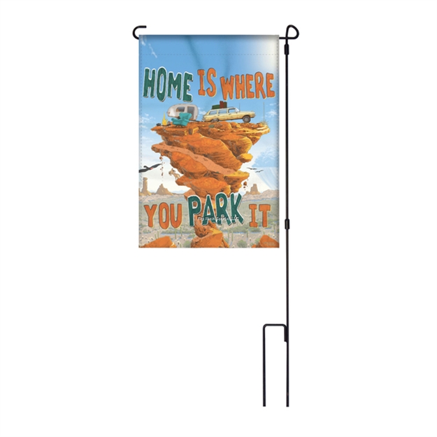 Picture of Rivers Edge Lawn Flag 14In X 22In With Pole - Park IT