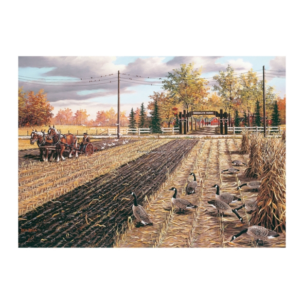 Picture of Rivers Edge Puzzle IN Tin 1000-Piece - Fall Plowing