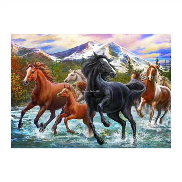 Picture of Rivers Edge Puzzle IN Tin 1000-Piece, Black Stallion Friends