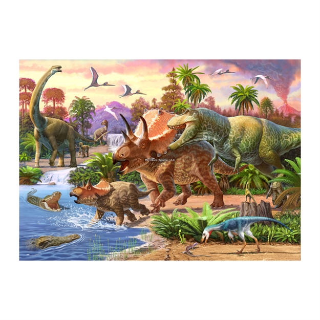 Picture of Rivers Edge Puzzle IN Tin 1000-Piece, Dinosaurs