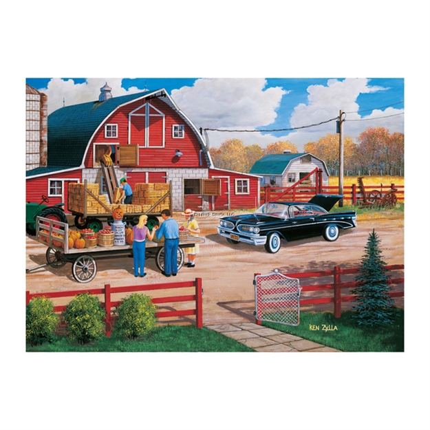 Picture of Rivers Edge Puzzle IN Tin 1000-Piece, Season OF Plenty