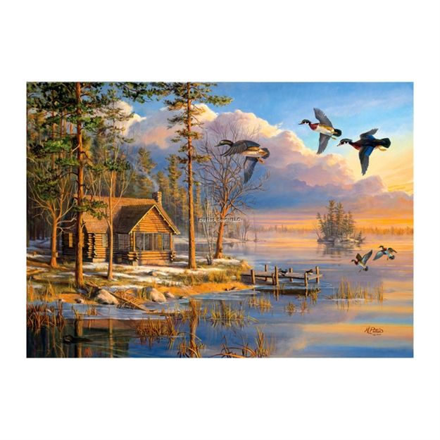 Picture of Rivers Edge Puzzle IN Tin 1000-Piece, Spring Arrivals