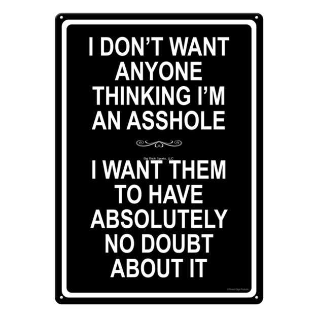 Picture of Rivers Edge Tin Sign 12In X 17In - Ahole Tin