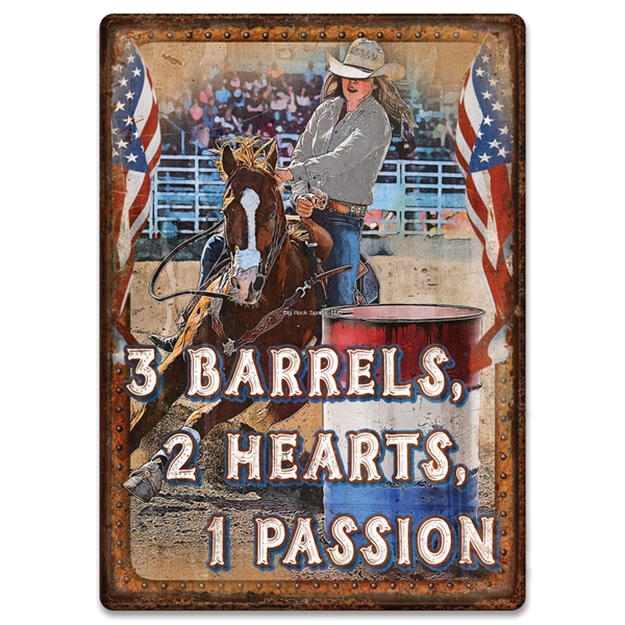 Picture of Rivers Edge Tin Sign 12In X 17In - Barrels Passion