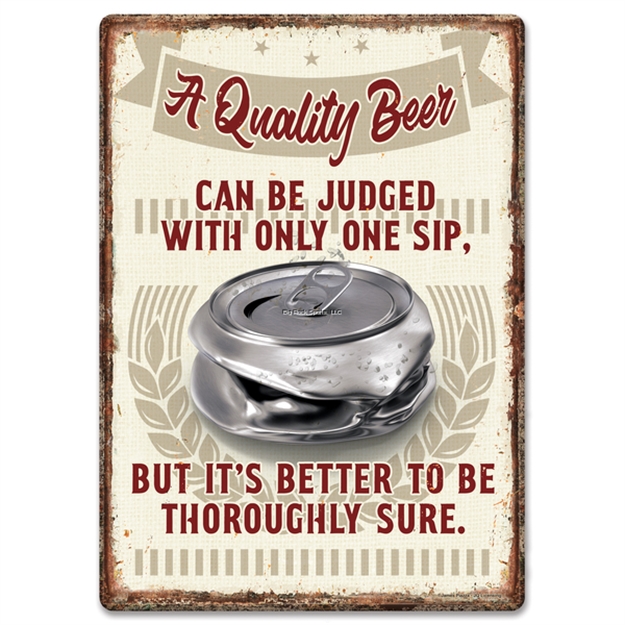 Picture of Rivers Edge Tin Sign 12In X 17In - Beer Sure