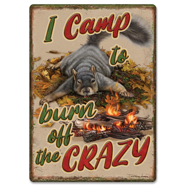 Picture of Rivers Edge Tin Sign 12In X 17In - Burn Crazy