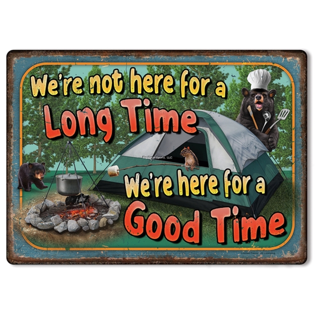 Picture of Rivers Edge Tin Sign 12In X 17In - Good Time