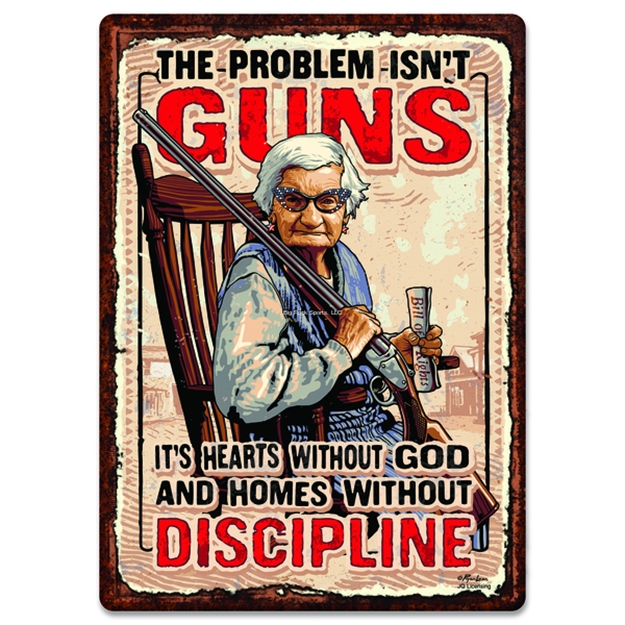 Picture of Rivers Edge Tin Sign 12In X 17In - Gun Discipline