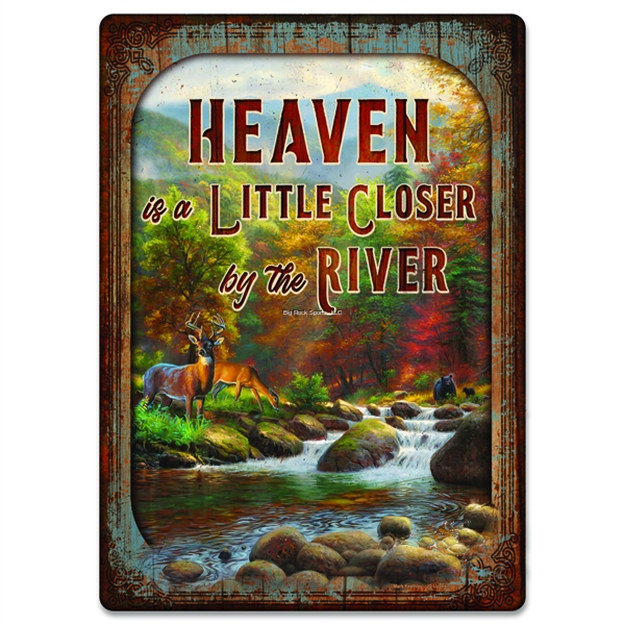 Picture of Rivers Edge Tin Sign 12In X 17In - Heaven River